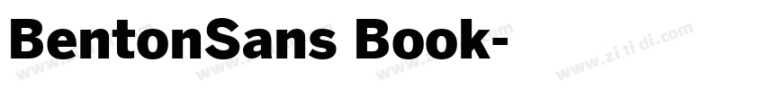 BentonSans Book字体转换